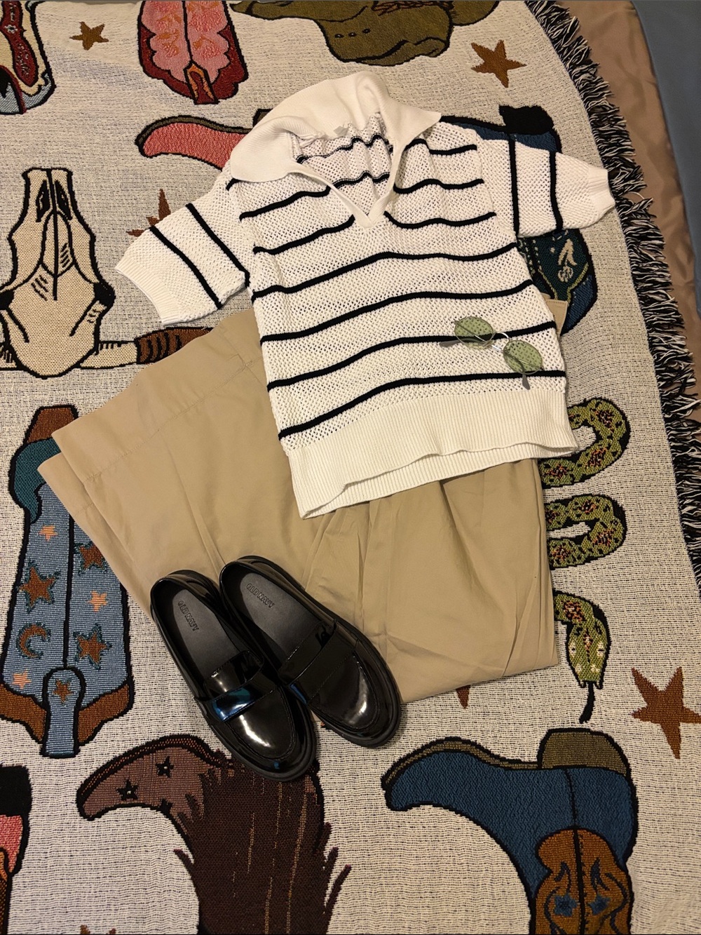 Old Navy Open Stitch Polo Sweater